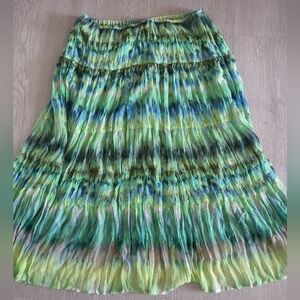 Jones Wear Maxi 3-tierd Skirt Lined Flowing Style! Boho Chic! Summery! Romantic